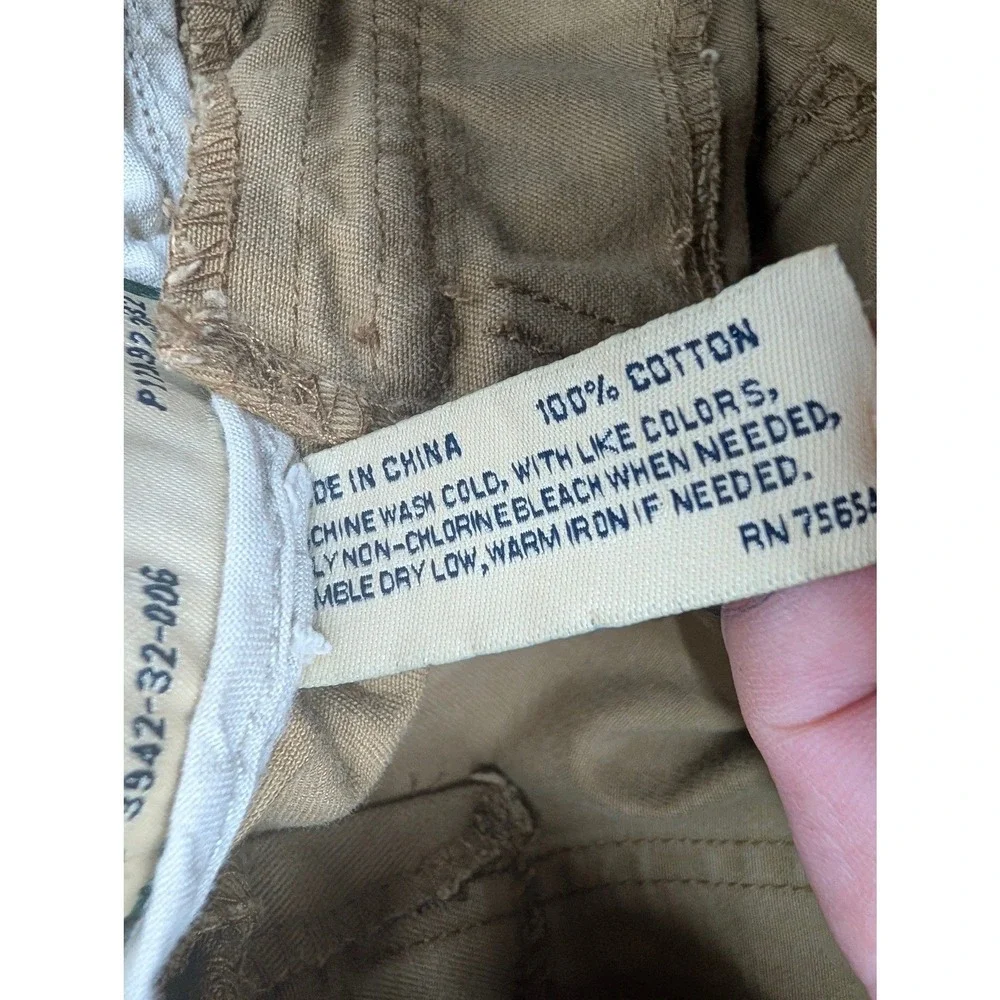 Abercrombie Kids Cargo Shorts Adjustable Waist Size 10 Khaki Cotton Utility Gorp